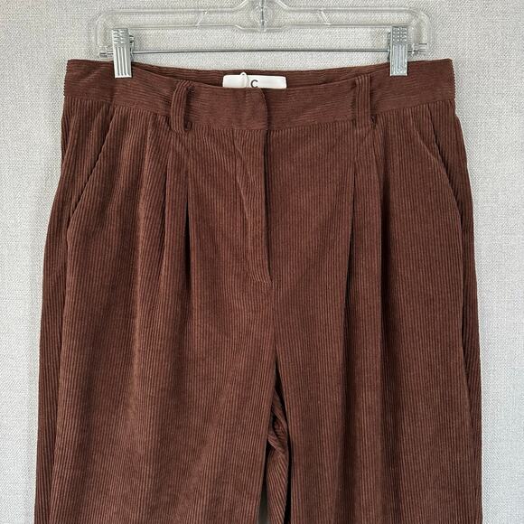 Commense Revolve Brown Corduroy Wide Leg Pants Relaxed Fit Size XL - Picture 3 of 8